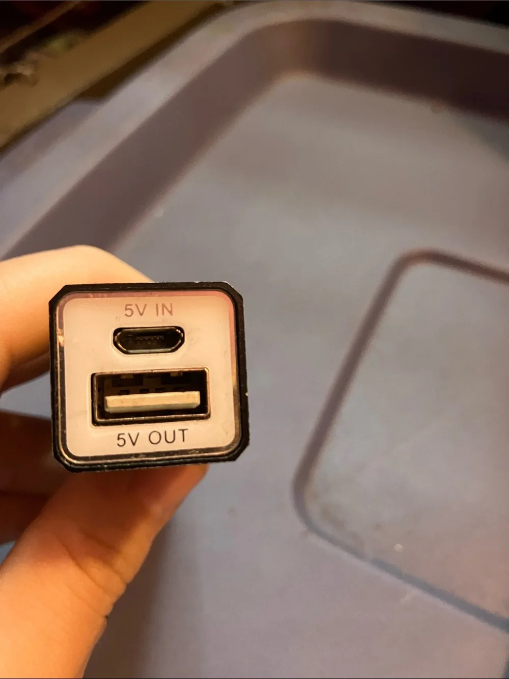 Slim Black USB charger